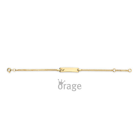 9 karaat Gouden Armband met Naamplaatje Orage Kids K2965