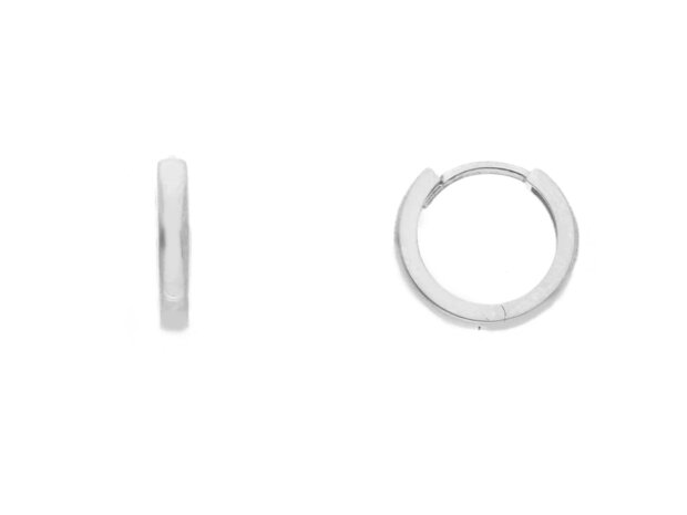 9 Karaat gouden Oorbellen 8 mm - dikte 1 mm