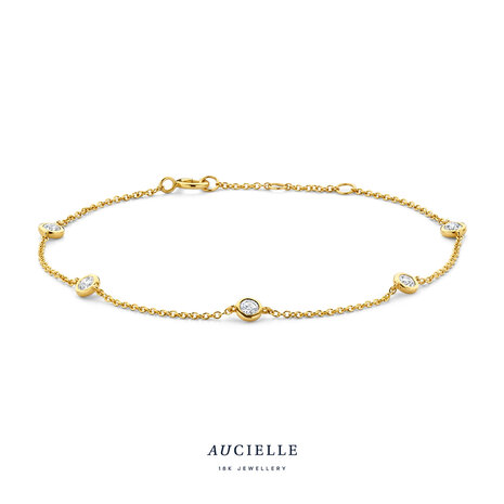 18 Karaat gouden Armband Aucielle AA9001A labgrown diamant