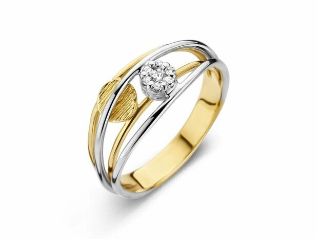 18 karaat gouden ring Emotions E473 met briljant