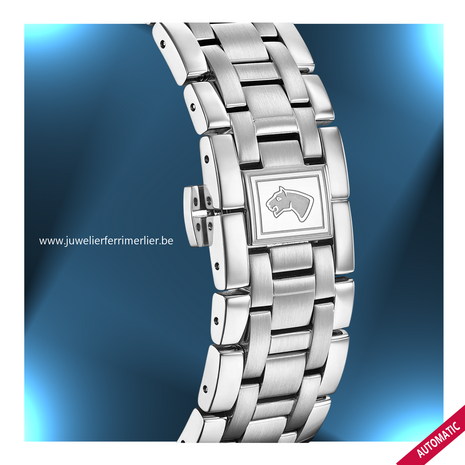 Jaguar Horloge J978/2 Valjoux Zilver Plated chronograaf Swiss Made