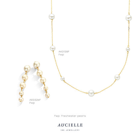 18 karaat gouden oorbellen Aucielle AE0326F/3.5