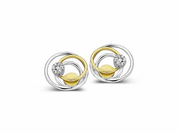 18 karaat gouden oorbellen Emotions E472 met briljant