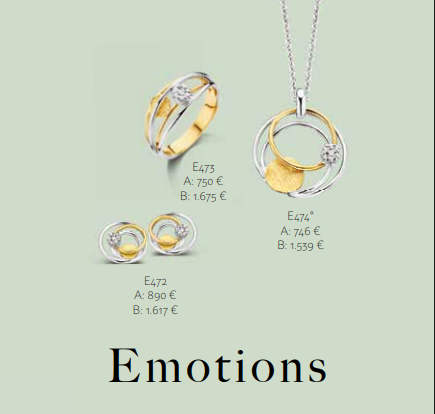 18 karaat gouden hanger Emotions E474 met briljant