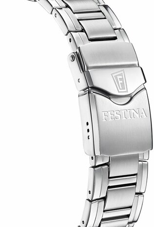 Festina Herenhorloge F20042/4 Chrono Swiss Made saffierglas