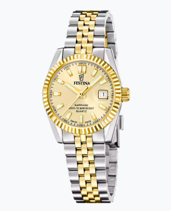 Festina Dameshorloge F20088/2 Classic Steel Swiss Made