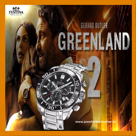 Festina Herenhorloge F20042/4 Chrono Swiss Made saffierglas