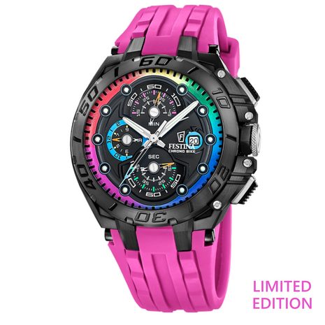 Festina Herenhorloge f20761/1 Chrono Bike Limited Edition 20ATM met saffierglas