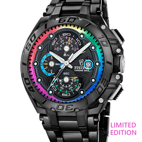 Festina Herenhorloge f20761/1 Chrono Bike Limited Edition 20ATM met saffierglas