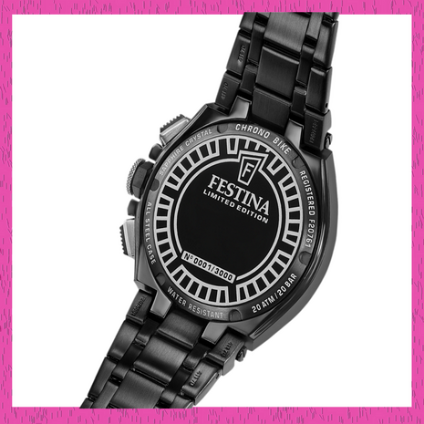 Festina Herenhorloge f20761/1 Chrono Bike Limited Edition 20ATM met saffierglas