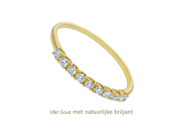 18 karaat gouden Ring met briljant BBF29001C