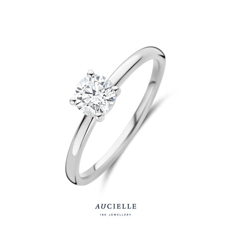 18 karaat gouden ring Aucielle AR9001A labgrown diamant 0.50kt