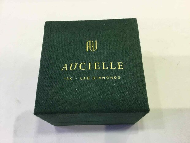 18 karaat gouden ring Aucielle AR9007A met labgrown diamant 0.75kt