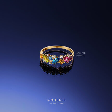 18 karaat gouden ring Aucielle AR0190D briljant