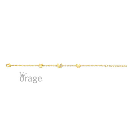 Orage Kids Armband K3107 vlinder verguld