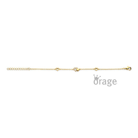 Orage Kids Armband K3118 hartjes verguld