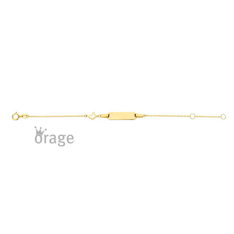 9 karaat Gouden Armband met Naamplaatje Orage Kids K3143