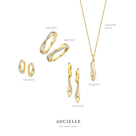 18 karaat gouden oorbellen Aucielle AE0343C