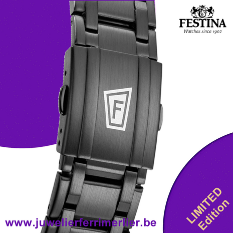 Festina Herenhorloge F20781-GA Chrono Bike Limited Edition 20ATM met saffierglas