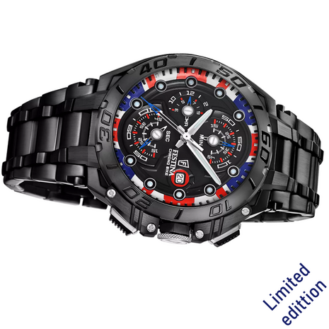 Festina Herenhorloge F20796/1 Chrono Bike Uk Limited Edition 20ATM met saffierglas