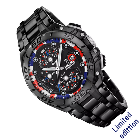 Festina Herenhorloge F20796/1 Chrono Bike Uk Limited Edition 20ATM met saffierglas