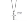 Orage ketting BA182 staal heren kruis