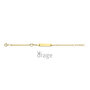 9 karaat Gouden Armband met Naamplaatje Orage Kids K2946