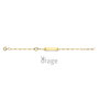 9 karaat Gouden Armband met Naamplaatje Orage Kids K2965