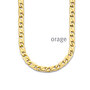 Orage ketting BB243 staal heren goudkleurig