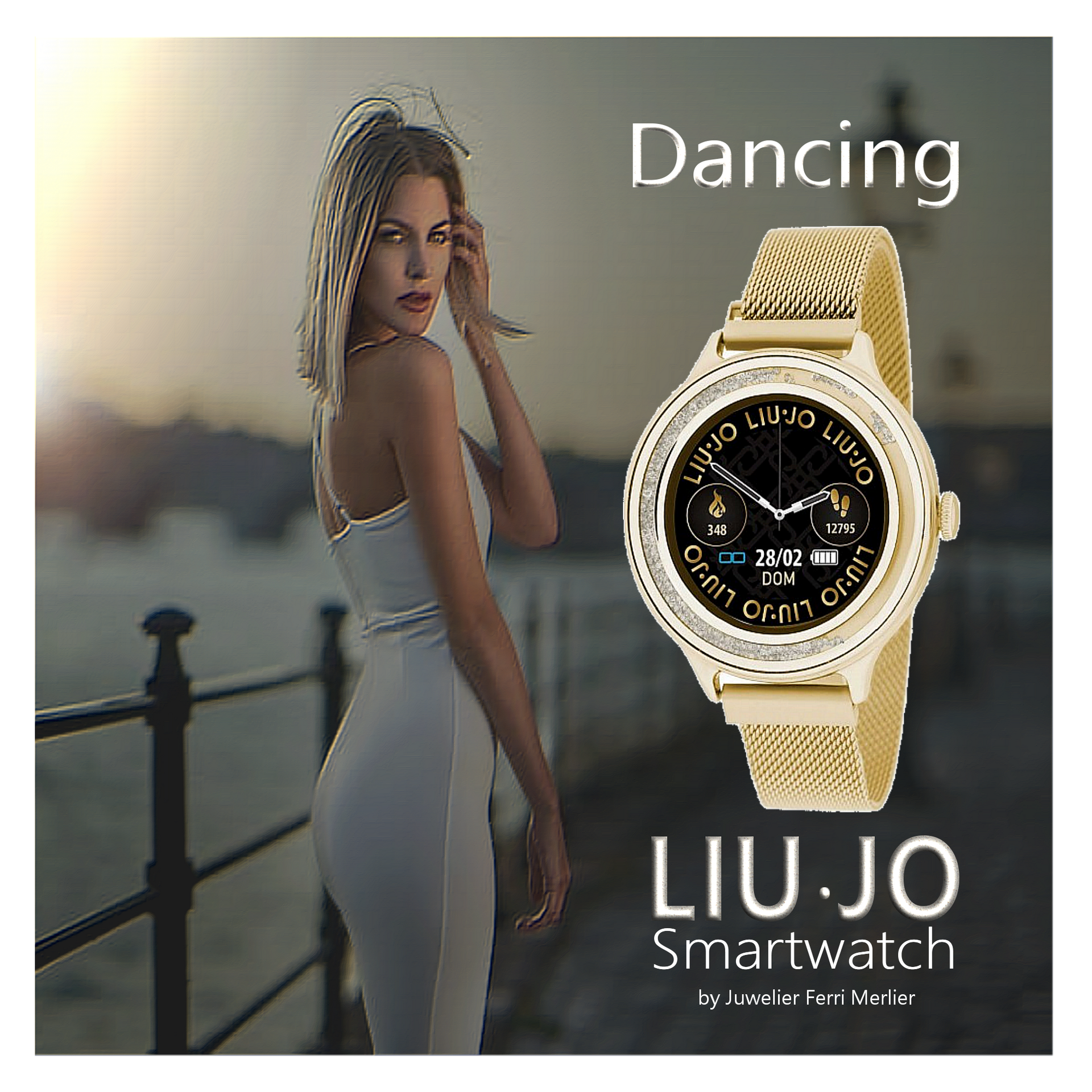 Liu Jo Women's Smartwatch Dancing Gold Watch, bracelet: :  Fashion