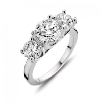 Silver Rose Ring R6391W