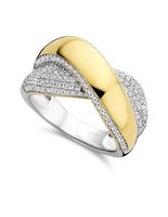 Silver Rose Ring R2125G Verguld