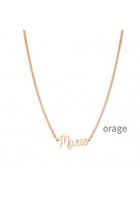 Naamketting  script-rosékleurig-gourmette