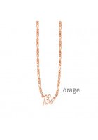 Naamketting  mini-rosékleurig-figaro