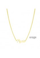 Naamketting  script-goudkleurig-gourmette