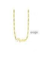 Naamketting  script-goudkleurig-figaro