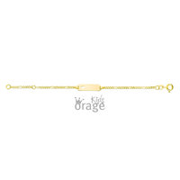 9 karaat Gouden Armband met Naamplaatje Orage Kids K2660