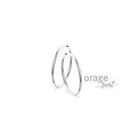 Orage Teenz Stalen Oorbellen 40 mm K2834