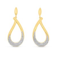 Silver Rose oorbellen EA2191G in verguld zilver