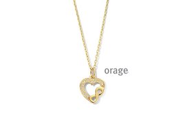 Orage ketting met hartje AS336