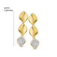 Silver Rose Oorbellen EA2267G