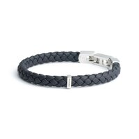 Gemini armband O43 Una Blue met Italiaans nappaleder