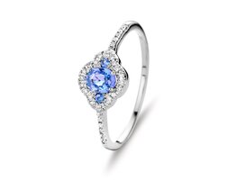 18 karaat gouden Ring You and me Y0917 met briljant