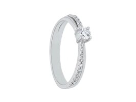 18 karaat gouden Ring met briljant 231331