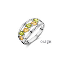 Orage ring AW159 peridot citrine
