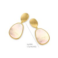 Silver Rose oorbellen EA2408GBMOP