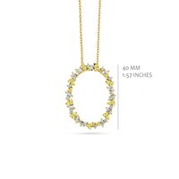 Silver Rose ketting P2384GYE