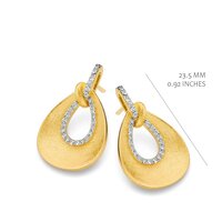 Silver Rose Oorbellen EA2381GB