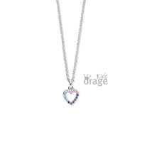 Orage Kids Ketting K2759 hart multicolor
