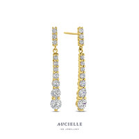 18 karaat gouden oorbellen Aucielle AE0196C